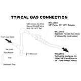 HearthSense Universal Connection Kit For Gas Heating Appliances - Model# HSVFIK