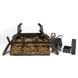 Bluegrass Living Vented Natural Gas or Propane Fireplace Log Set With Remote Control Kit - 24 in. Driftwood, 55,000 BTU - Model# BVL24-1-RO