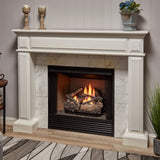 Bluegrass Living Vent Free Dual Fuel Gas Log Set - 18 in. Rustic Oak, 30,000 BTU, Remote Control - Model# B18DR-UL4