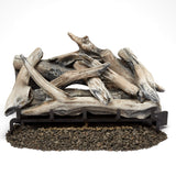 Bluegrass Living Vent Free Dual Fuel Gas Log Set - 24 in. Driftwood, 33,000 BTU, Remote Control - Model# B24DR-ES2