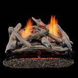 Bluegrass Living Vent Free Dual Fuel Gas Log Set - 24 in. Driftwood, 33,000 BTU, Remote Control - Model# B24DR-ES2