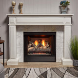 Bluegrass Living Vent Free Dual Fuel Gas Log Set - 24 in. Rustic Oak, 33,000 BTU, Remote Control - Model# B24DR-ES4