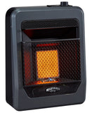 Bluegrass Living Propane Gas Vent Free Infrared Gas Space Heater With Base Feet - 10,000 BTU, T-Stat Control - Model# B10TPIR-B