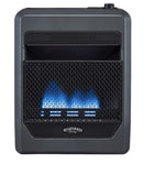 Bluegrass Living Natural Gas Vent Free Blue Flame Gas Space Heater With Blower and Base Feet - 20,000 BTU, T-Stat Control - Model# B20TNB-BB