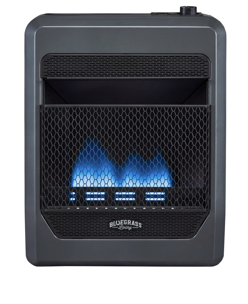 Bluegrass Living Propane Gas Vent Free Blue Flame Gas Space Heater Wit
