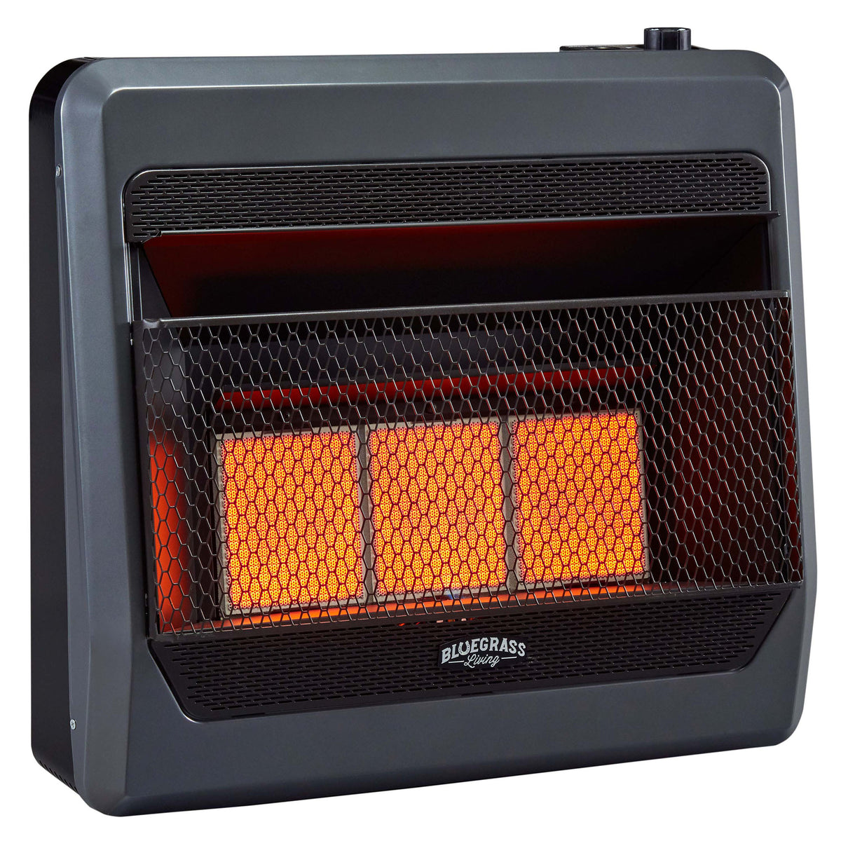 Bluegrass Living Reconditioned Propane Gas Vent Free Infrared Gas Space  Heater With Blower and Base Feet