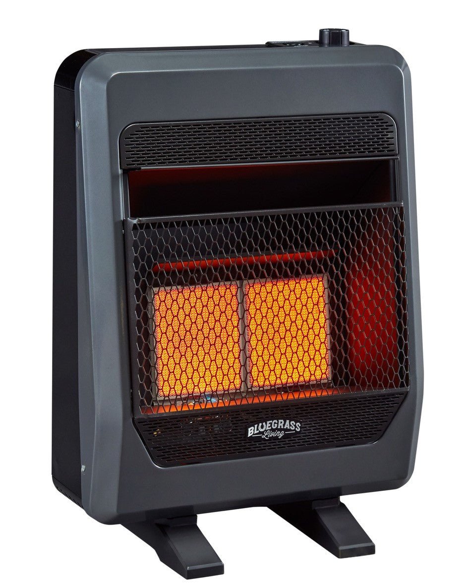 Bluegrass Living Propane Gas Vent Free Infrared Gas Space Heater With