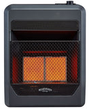 Bluegrass Living Propane Gas Vent Free Infrared Gas Space Heater With Blower and Base Feet - 18,000 BTU, T-Stat Control - Model# B18TPIR-BB