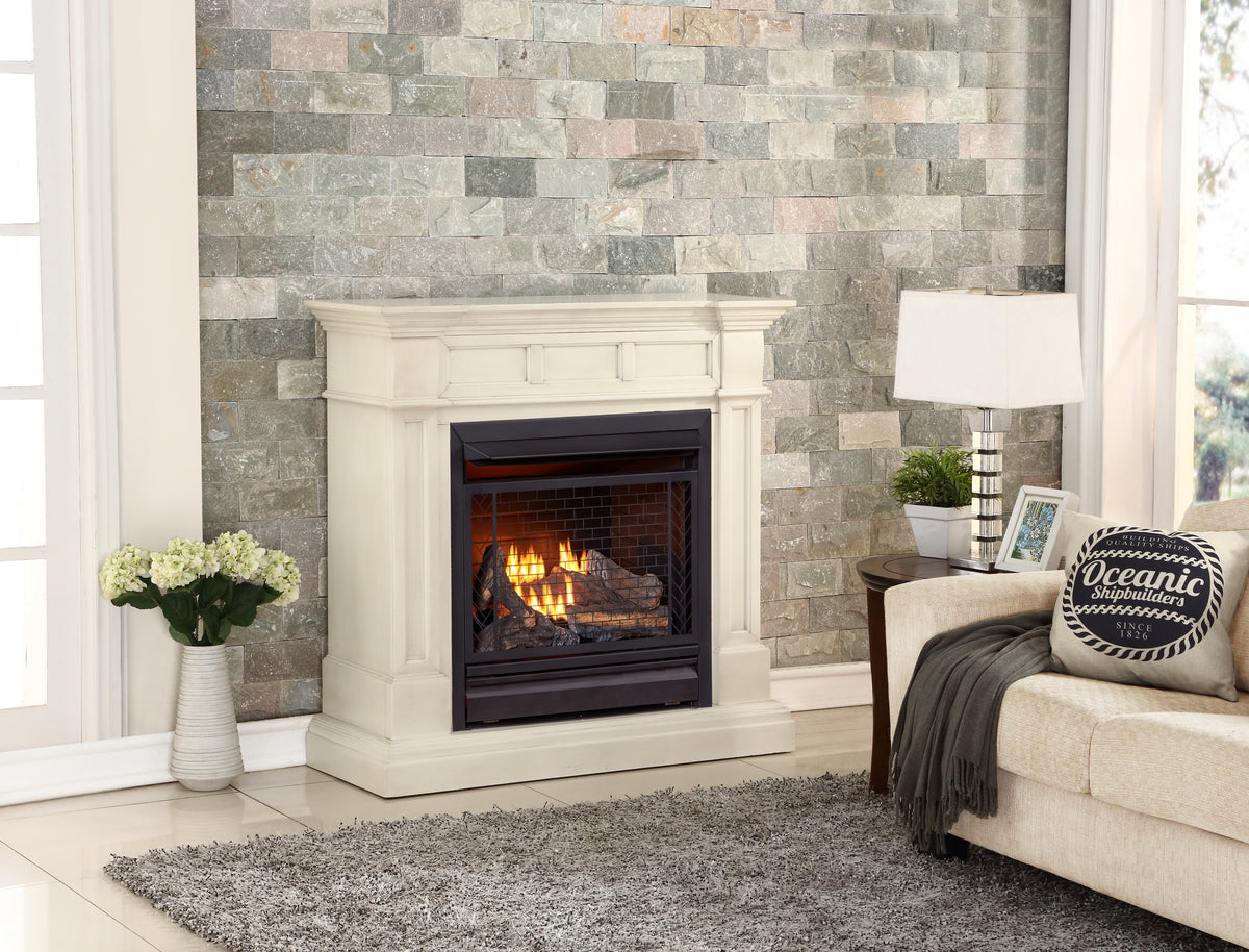 Bluegrass Living Vent Free Natural Gas Fireplace System - 26,000 BTU,