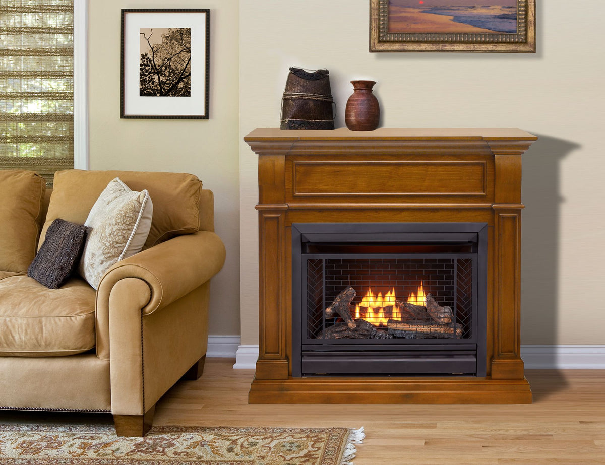 Bluegrass Living Vent Free Propane Gas Fireplace System - 26,000 BTU,