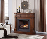 Bluegrass Living Vent Free Natural Gas Fireplace System - 32,000 BTU, Remote Control, Walnut Finish - Model# B500RTN-2-WN