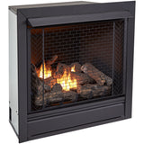Bluegrass Living Vent Free Natural Gas Fireplace Insert - 32,000 BTU, Remote Control, Zero Clearance Design - Model# B500RTN
