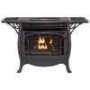 Bluegrass Living Vent Free Natural Gas Stove With Automatic Ignition and Variable Flame Control - 26,000 BTU, Remote Control, Matte Black Finish - Model# BSSN26ART-M