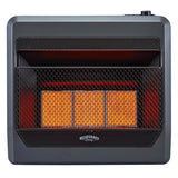 Bluegrass Living Propane Gas Vent Free Infrared Gas Space Heater With Blower and Base Feet - 28,000 BTU, T-Stat Control - Model# B28TPIR-BB