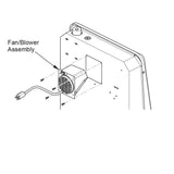 Fan Blower for Bluegrass Living MG Style Gas Space Heaters Greater than 10,000 BTU - Black Finish - Model# MGB100-BK