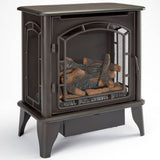 Bluegrass Living Panorama Vent Free Dual Fuel 3-Sided Gas Stove - 23,000 BTU, Remote Control, Black Finish - Model# BTSD23RT