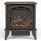 Bluegrass Living Panorama Vent Free Dual Fuel 3-Sided Gas Stove - 23,000 BTU, Remote Control, Black Finish - Model# BTSD23RT