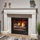 Bluegrass Living Vent Free Dual Fuel Gas Log Set - 24 in. Rustic Oak, 33,000 BTU, Remote Control - Model# B24DR-ES4