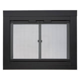 Bluegrass Living Harland Fireplace Glass Doors With Screen, Large - Model# HLFD-LG
