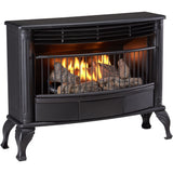 Bluegrass Living Vent Free Propane Gas Stove - 25,000 BTU, Remote Control, Black Finish - Model# BQSP25R