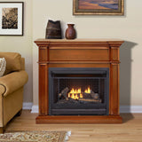 Bluegrass Living Vent Free Propane Gas Fireplace System - 26,000 BTU, Remote Control, Apple Spice Finish Model# B300RTP-3-AS