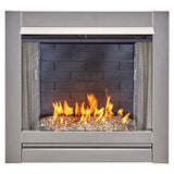 Slate Gray Ceramic Fiber Brick Panel for 450 Series Outdoor Fireplace Insert - Model# FLB450-SG