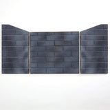 Slate Gray Ceramic Fiber Brick Panel for 450 Series Outdoor Fireplace Insert - Model# FLB450-SG