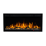 Bluegrass Living Slimline 36 Inch Wall Mount and Recessed Electric Fireplace - Model# BEF-36BIF04