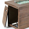 Bluegrass Living 42 Inch x 20 Inch Barnyard Rectangular MGO Propane Fire Pit Table with Glass Beads and Cover - Model# HF42603