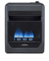Bluegrass Living Propane Gas Vent Free Blue Flame Gas Space Heater With Blower and Base Feet - 20,000 BTU, T-Stat Control - Model# B20TPB-BB