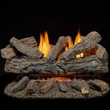 Bluegrass Living Vent Free Propane Gas Log Set - 30 Inch Traditional Oak, 32,000 BTU, Remote Control - Model# B30PR-ES1