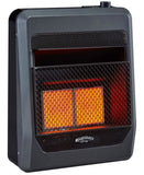 Bluegrass Living Natural Gas Vent Free Infrared Gas Space Heater With Blower and Base Feet - 20,000 BTU, T-Stat Control - Model# B20TNIR-BB