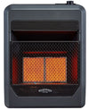 Bluegrass Living Natural Gas Vent Free Infrared Gas Space Heater With Blower and Base Feet - 20,000 BTU, T-Stat Control - Model# B20TNIR-BB