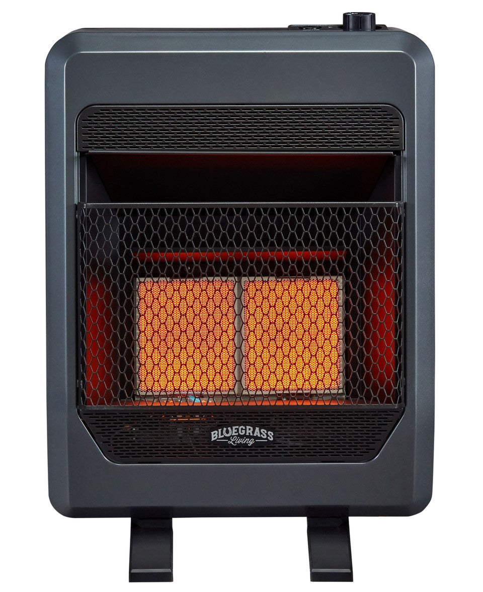 Bluegrass Living Propane Gas Vent Free Infrared Gas Space Heater With