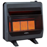 Bluegrass Living Reconditioned Propane Gas Vent Free Infrared Gas Space Heater With Blower and Base Feet - 28,000 BTU, T-Stat Control - Model# B28TPIR-BB-R