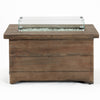 Bluegrass Living 42 Inch x 20 Inch Barnyard Rectangular MGO Propane Fire Pit Table with Glass Beads and Cover - Model# HF42603