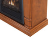 Bluegrass Living Vent Free Natural Gas Fireplace System - 10,000 BTU, T-Stat Control, Apple Spice Finish - Model# B100TN-3-AS