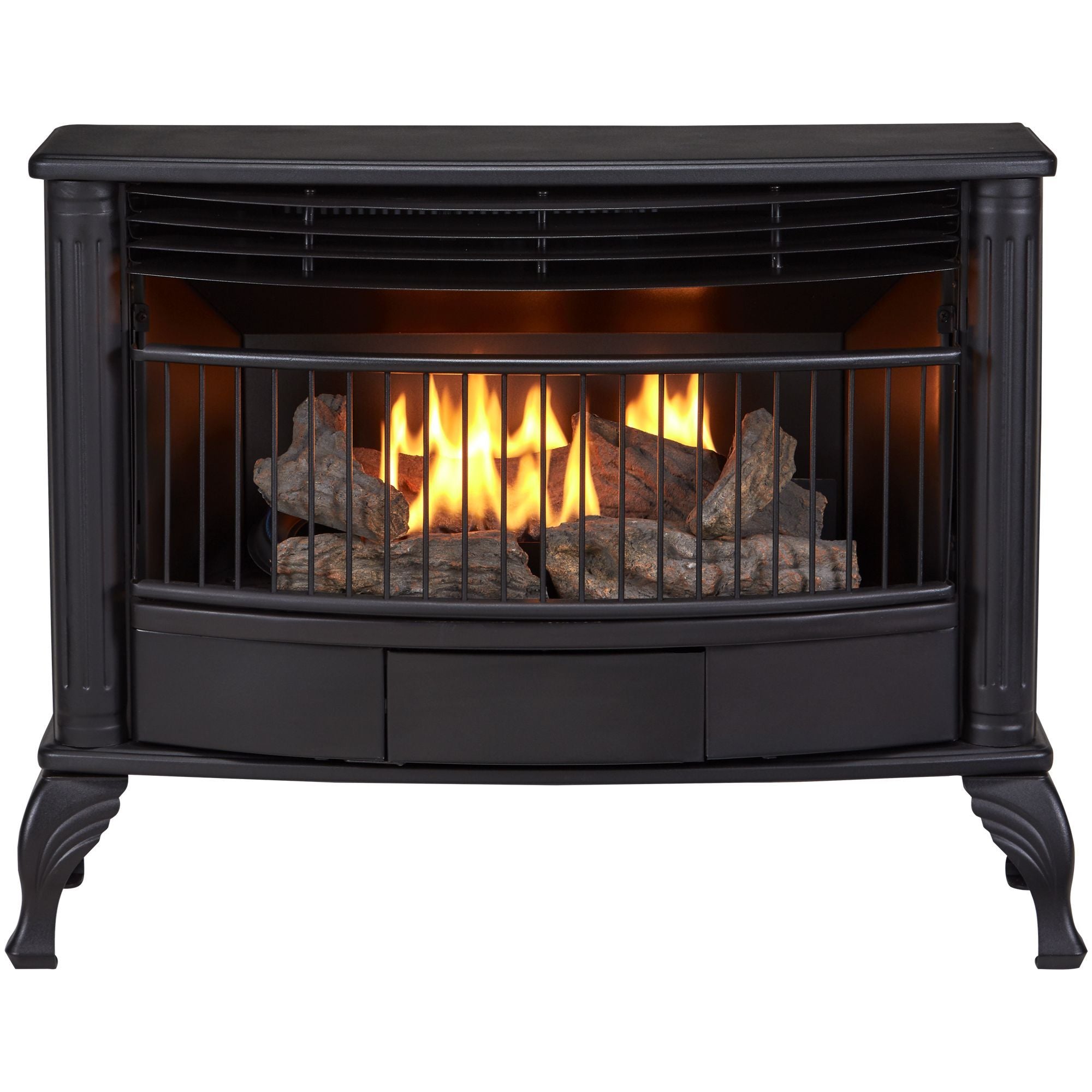 Bluegrass Living Vent Free Propane Gas Stove - 25,000 BTU, Remote Cont