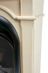 Bluegrass Living Vent Free Natural Gas Fireplace System - 10,000 BTU, T-Stat Control, Antique White Finish - Model# B100TN-1-AW