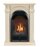 Bluegrass Living Vent Free Propane Gas Fireplace System - 10,000 BTU, T-Stat Control, Antique White Finish - Model# B100TP-1-AW
