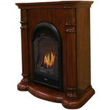 Bluegrass Living Vent Free Propane Gas Fireplace System - 10,000 BTU, T-Stat Control, Cherry Finish - Model# B100TP-FCC