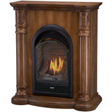 Bluegrass Living Vent Free Natural Gas Fireplace System - 10,000 BTU, T-Stat Control, Light Maple Finish - Model# B100TN-FLM
