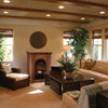 Bluegrass Living Vent Free Natural Gas Fireplace System - 10,000 BTU, T-Stat Control, Light Maple Finish - Model# B100TN-FLM
