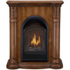 Bluegrass Living Vent Free Natural Gas Fireplace System - 10,000 BTU, T-Stat Control, Light Maple Finish - Model# B100TN-FLM
