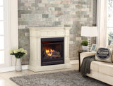 Bluegrass Living Vent Free Propane Gas Fireplace System - 26,000 BTU, Remote Control, Antique White Finish - Model# B300RTP-2-AW