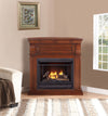 Bluegrass Living Vent Free Natural Gas Fireplace System - 26,000 BTU, Remote Control, Chestnut Oak Finish - Model# B300RTN-1-CO
