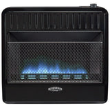 Bluegrass Living Natural Gas Blue Flame Garage Heater - 30,000 BTU, T-Stat Control - Model# B30TNBF-G