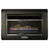 Bluegrass Living Dual Fuel Vent Free Linear Wall Gas Fireplace With Log - 26,000 BTU, T-Stat Control - Model# B30TD-BL