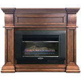 Bluegrass Living Mini Hearth Vent Free Gas Wall Fireplace - 26,000 BTU, T-Stat Control, Toasted Almond Finish - Model# B30TD-BL-TA