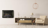 Bluegrass Living Dual Fuel Vent Free Linear Wall Gas Fireplace With Log - 26,000 BTU, T-Stat Control - Model# B30TD-BL